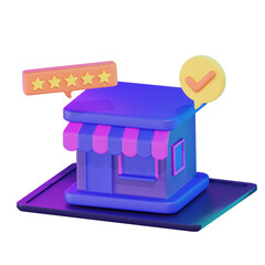 Star Shop Cyber Monday 3D Illustration