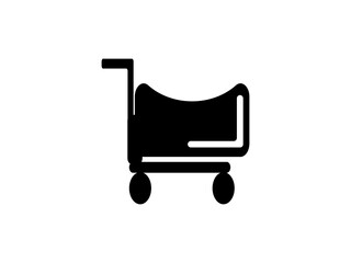 vector illustration of shopping cart icon or symbol