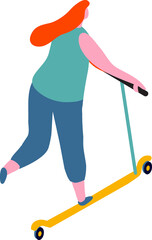 Girl, woman silhouette simple illustration