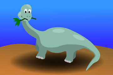 tyrannosaurus dinosaur vector illustration. cute cartoon.