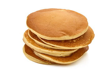 Homemade American pancakes. Healthy morning breakfast.