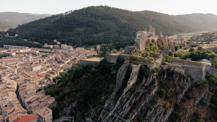 Obraz premium Aerial drone shot of the cityscape of Ravenna, Italy