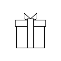 Gift icon. Christmas symbol modern, simple, vector, icon for website design, mobile app, ui. Vector Illustration