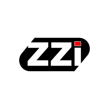 ZZI company name initial letters monogram.