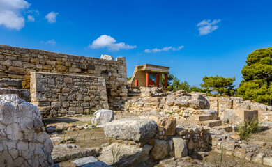 Fototapeta na wymiar Knossos palace. Crete, Greece.