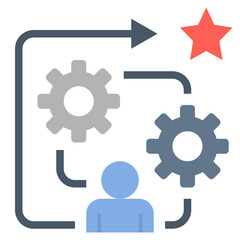 ability flat style icon