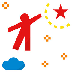 aspiring flat style icon