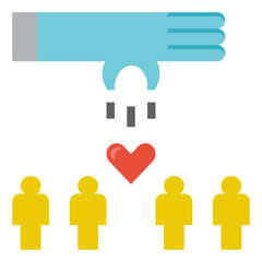 assistance flat style icon