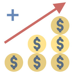 benefit flat style icon