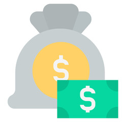 cash flat style icon