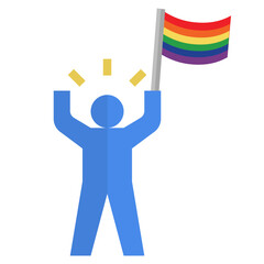 coming flat style icon