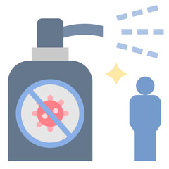 disinfection flat style icon