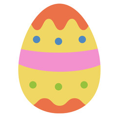easter egg flat style icon
