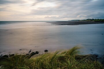 Beautiful view of the Bell block beach in Taranaki, New Zealand