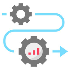 evolutionary flat style icon