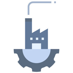 Obraz premium industrial flat style icon