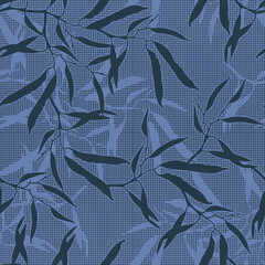 Flowering canola, canola seed pod, canola beans in seamless pattern