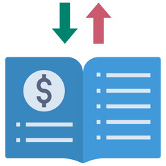 ledger flat style icon