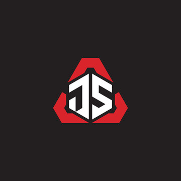 JS initial logo esport team concept ideas