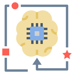 memory flat style icon