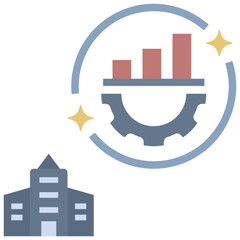 Fototapeta premium performance flat style icon