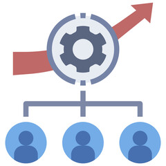 performance flat style icon