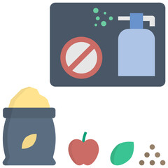 pesticides flat style icon