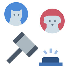 pet flat style icon