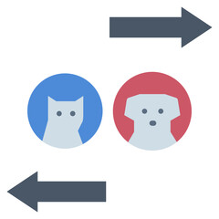 pet flat style icon