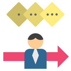 planning flat style icon