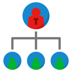 position flat style icon