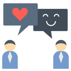 positive flat style icon