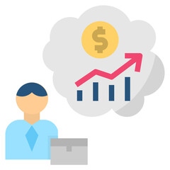 prospect flat style icon