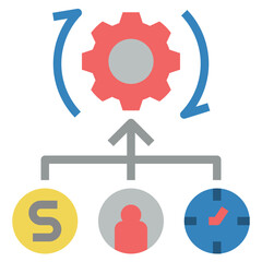 resource flat style icon