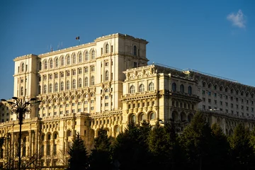 Fototapeten Detail of Palace of the Parliament, Bucharest, Romania © Vlad Ispas