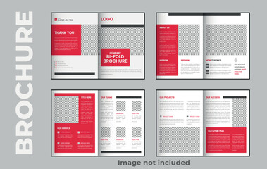 8 Pages bifold brochure or portfolio template design