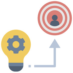 target flat style icon
