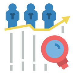 trends flat style icon