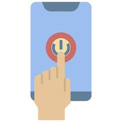 turn flat style icon