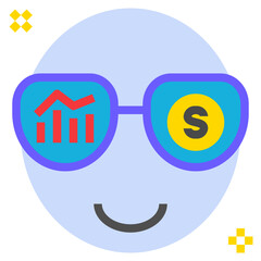 vision flat style icon
