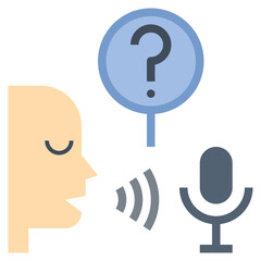 voice flat style icon