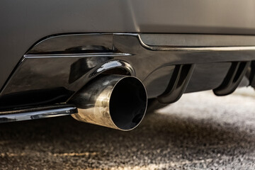 Tuned car sports exhausts