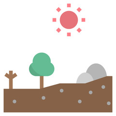 wilderness flat style icon