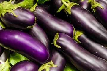 eggplants, fresh farm produce, vegetable used as a food ingredient