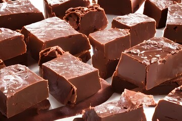 a photo of fudge, sweet and sugary dessert, snack food