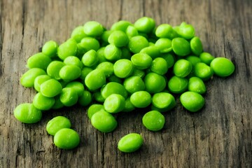 green peas, fresh food ingredient, a healthy vegetable food item
