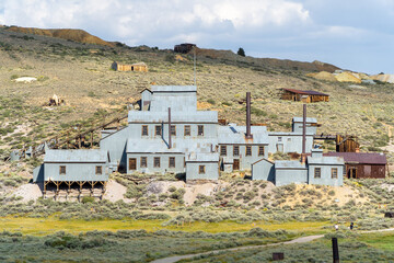 Fototapeta na wymiar Iconic Houses And Structures In Bodie State Historic Park, California