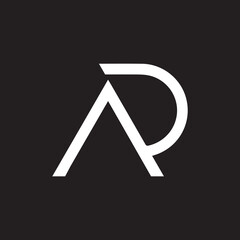 Creative Letter AP Logo Design Icon , AP Vector Logo Template