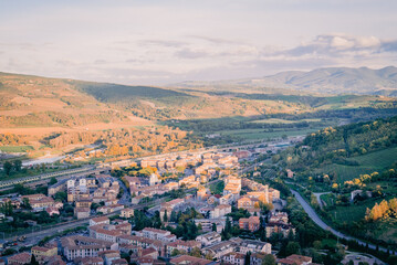 aerial view of the city