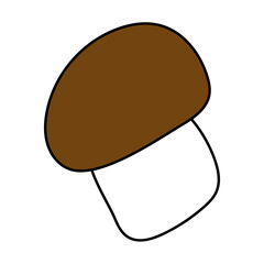 autumn mushrum isolated